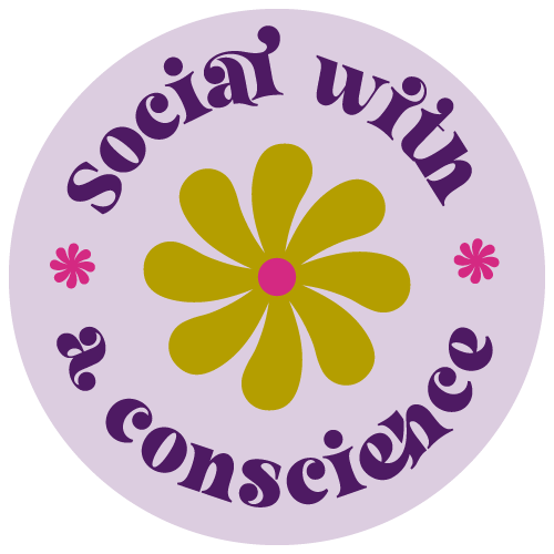 Social with a conscience sticker